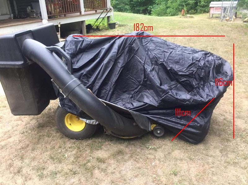 ConPus lawn mower cover, Riding Lawn Mower Cover , Lawn Tractor Cover Outdoors Waterproof Heavy Duty Zero Turn Mower Cover Fits Decks up to 54 Inch Drawstring Windproof Buckle Storage Bag-72 x 54 x 46 - Image 4